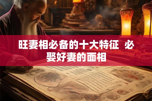 旺妻相必备的十大特征  必娶好妻的面相