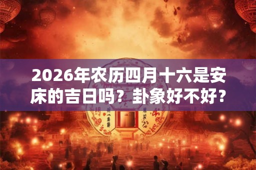 2026年农历四月十六是安床的吉日吗？卦象好不好？