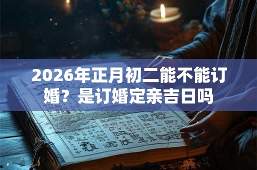 2026年正月初二能不能订婚？是订婚定亲吉日吗