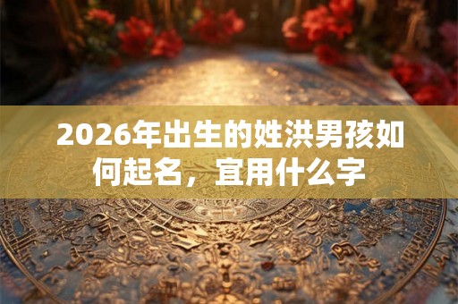 2026年出生的姓洪男孩如何起名，宜用什么字