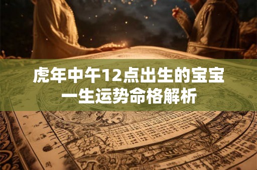 虎年中午12点出生的宝宝一生运势命格解析