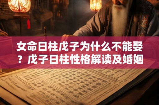 女命日柱戊子为什么不能娶？戊子日柱性格解读及婚姻运势