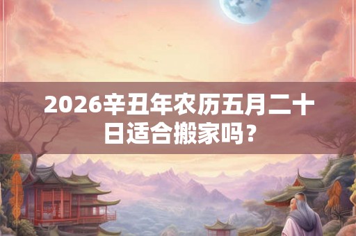 2026辛丑年农历五月二十日适合搬家吗？