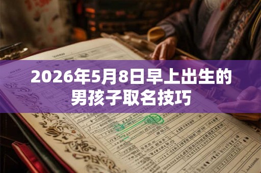 2026年5月8日早上出生的男孩子取名技巧