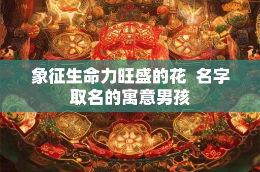 象征生命力旺盛的花  名字取名的寓意男孩