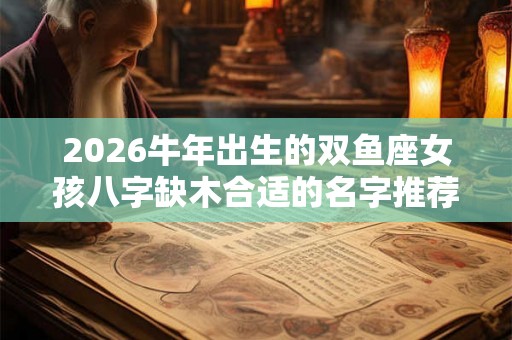 2026牛年出生的双鱼座女孩八字缺木合适的名字推荐