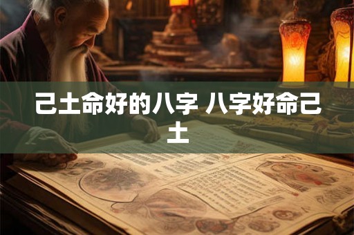 己土命好的八字 八字好命己土 己土命好的八字 八字好命己土