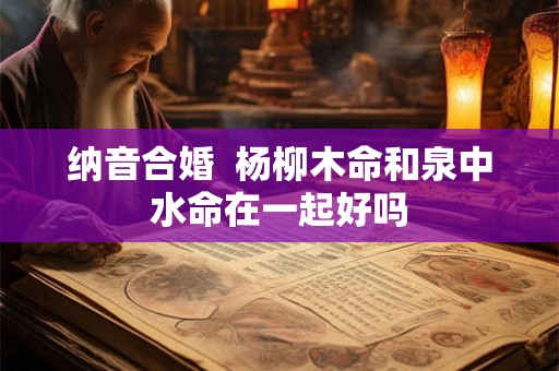 纳音合婚  杨柳木命和泉中水命在一起好吗