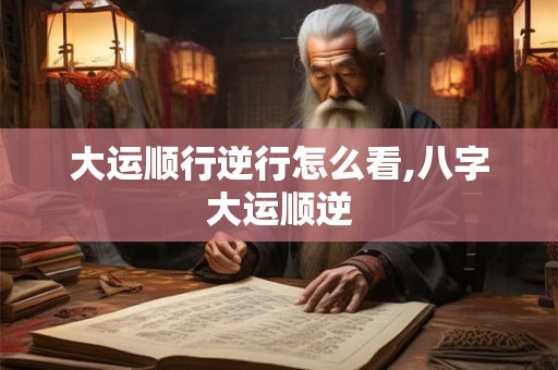 大运顺行逆行怎么看,八字大运顺逆 大运顺行逆行怎么看,八字大运顺逆