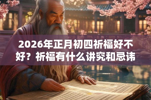 2026年正月初四祈福好不好？祈福有什么讲究和忌讳？