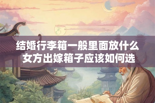 结婚行李箱一般里面放什么 女方出嫁箱子应该如何选择 结婚行李箱一般里面放什么 女方出嫁箱子应该如何选择