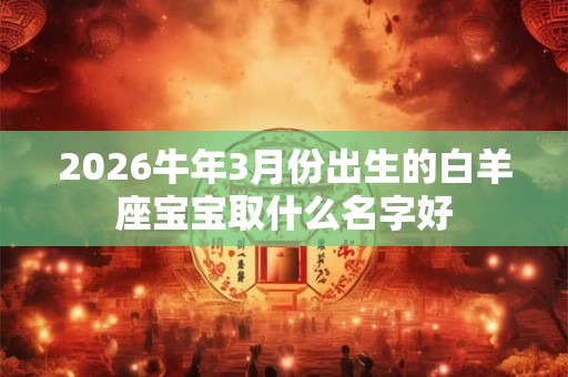 2026牛年3月份出生的白羊座宝宝取什么名字好 2026牛年3月份出生的白羊座宝宝取什么名字好