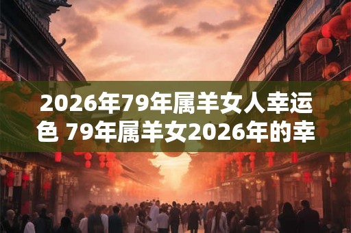 2026年79年属羊女人幸运色 79年属羊女2026年的幸运颜色是什么