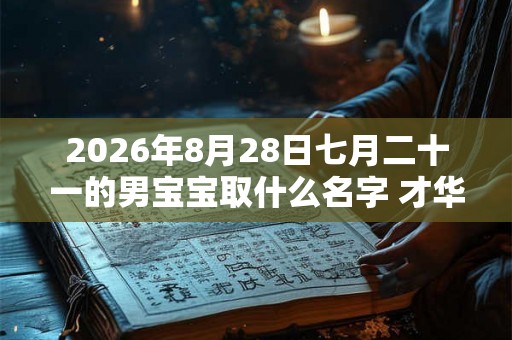 2026年8月28日七月二十一的男宝宝取什么名字 才华横溢