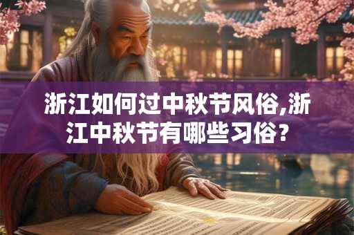 浙江如何过中秋节风俗,浙江中秋节有哪些习俗？