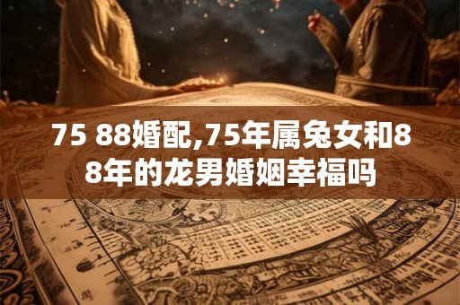 75 88婚配,75年属兔女和88年的龙男婚姻幸福吗 75 88婚配,75年属兔女和88年的龙男婚姻幸福吗