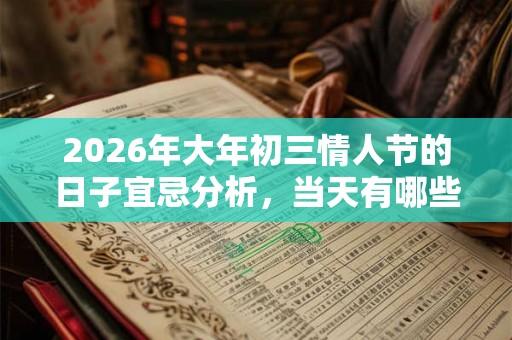 2026年大年初三情人节的日子宜忌分析，当天有哪些注意事项？