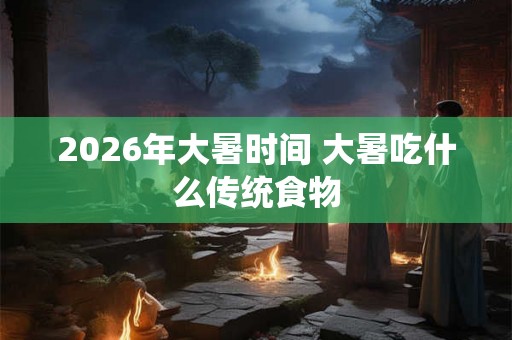 2026年大暑时间 大暑吃什么传统食物 2026年大暑时间 大暑吃什么传统食物