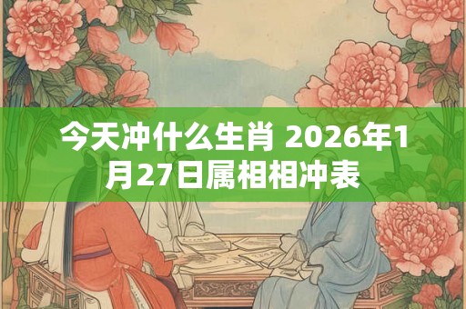 今天冲什么生肖 2026年1月27日属相相冲表