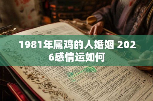 1981年属鸡的人婚姻 2026感情运如何