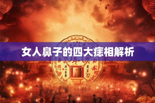 女人鼻子的四大痣相解析