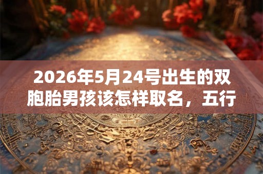 2026年5月24号出生的双胞胎男孩该怎样取名，五行属什么