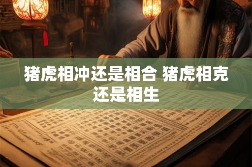 猪虎相冲还是相合 猪虎相克还是相生