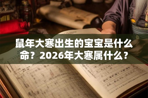 鼠年大寒出生的宝宝是什么命？2026年大寒属什么？