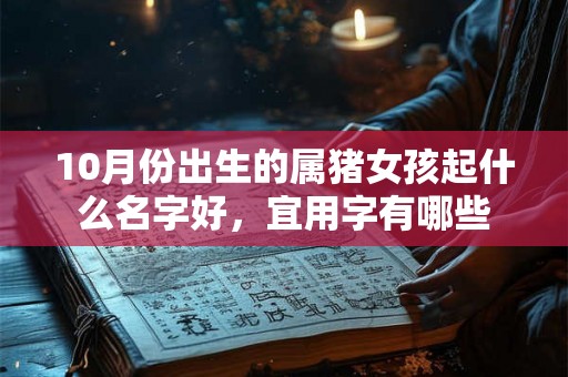 10月份出生的属猪女孩起什么名字好，宜用字有哪些