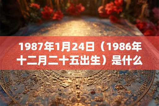 1987年1月24日（1986年十二月二十五出生）是什么命_命运如何