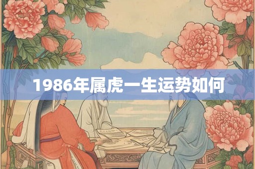 1986年属虎一生运势如何