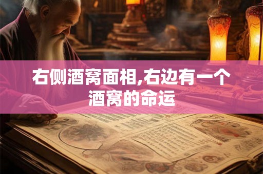 右侧酒窝面相,右边有一个酒窝的命运