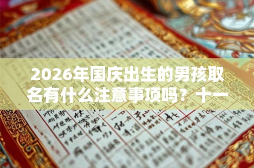 2026年国庆出生的男孩取名有什么注意事项吗？十一出生应该怎么取名？