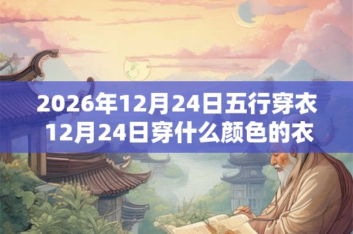2026年12月24日五行穿衣 12月24日穿什么颜色的衣服最旺运 2026年12月24日五行穿衣 12月24日穿什么颜色的衣服最旺运