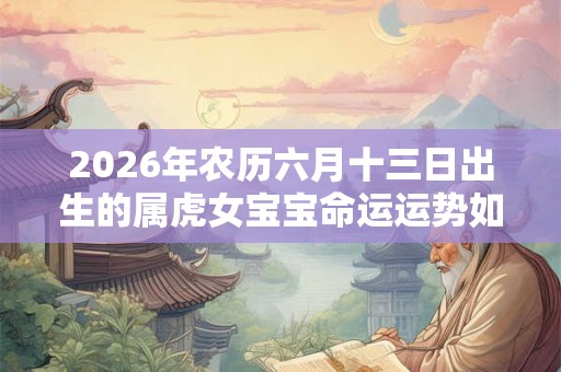 2026年农历六月十三日出生的属虎女宝宝命运运势如何？