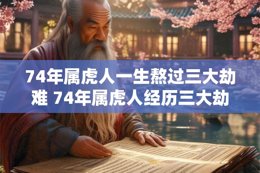 74年属虎人一生熬过三大劫难 74年属虎人经历三大劫难