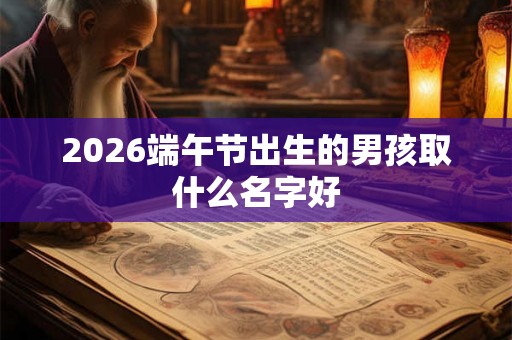 2026端午节出生的男孩取什么名字好