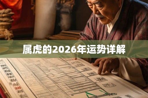属虎的2026年运势详解