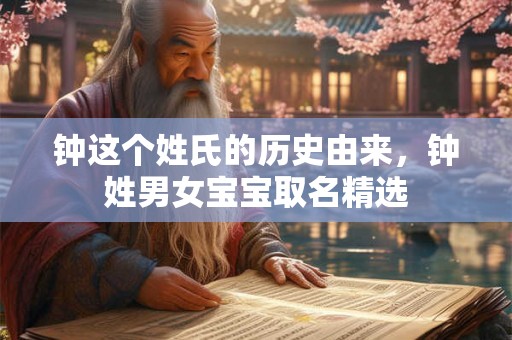 钟这个姓氏的历史由来，钟姓男女宝宝取名精选