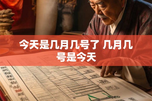 今天是几月几号了 几月几号是今天