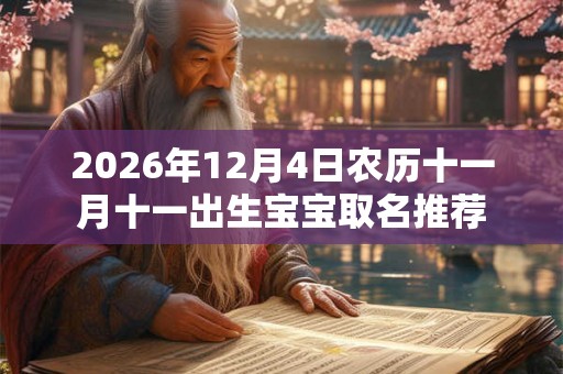 2026年12月4日农历十一月十一出生宝宝取名推荐 2026年12月4日农历十一月十一出生宝宝取名推荐