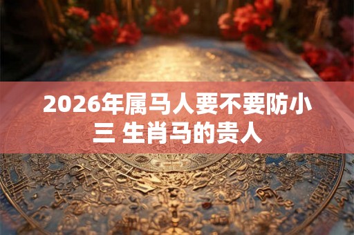 2026年属马人要不要防小三 生肖马的贵人