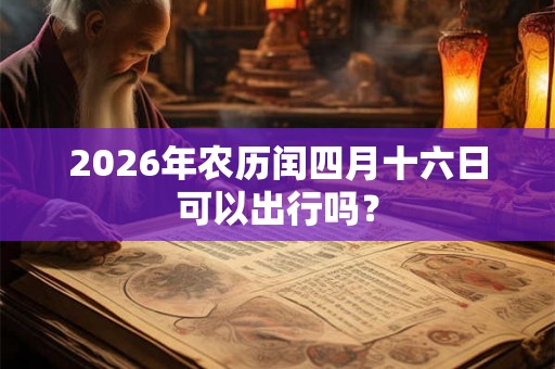 2026年农历闰四月十六日可以出行吗? 2026年农历闰四月十六日可以出行吗?