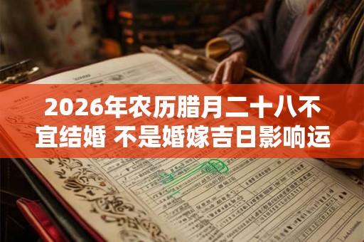 2026年农历腊月二十八不宜结婚 不是婚嫁吉日影响运势