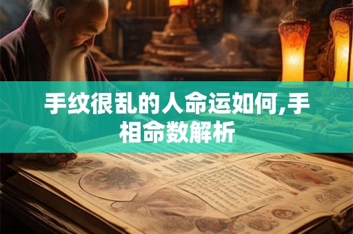 手纹很乱的人命运如何,手相命数解析