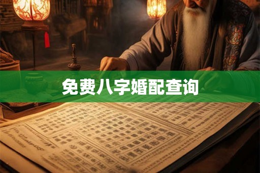 免费八字婚配查询