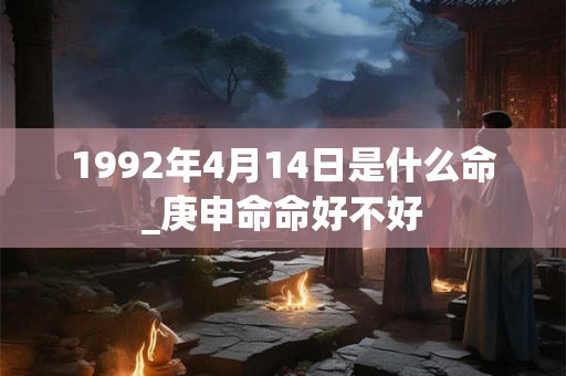 1992年4月14日是什么命_庚申命命好不好