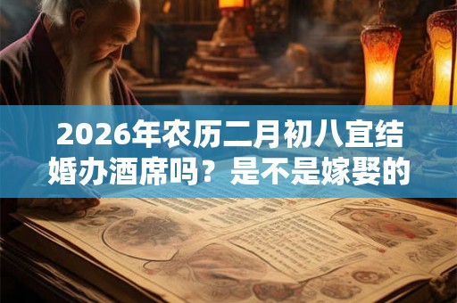 2026年农历二月初八宜结婚办酒席吗？是不是嫁娶的吉日？