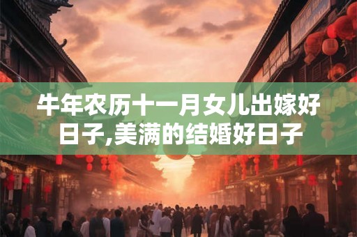 牛年农历十一月女儿出嫁好日子,美满的结婚好日子