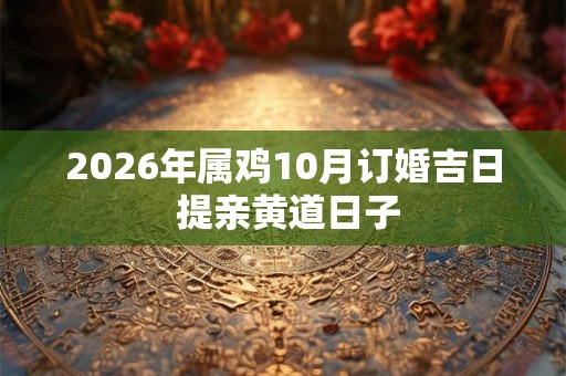 2026年属鸡10月订婚吉日 提亲黄道日子